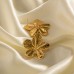 Melhill Gold Color Flower Earrings - Delicate Floral Design with a Luxurious Golden Finish